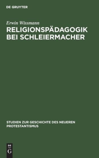 Religionspädagogik Bei Schleiermacher