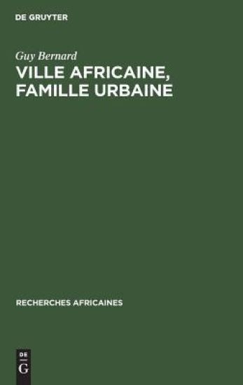 Ville africaine, famille urbaine