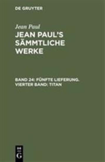 Fünfte Lieferung. Vierter Band: Titan