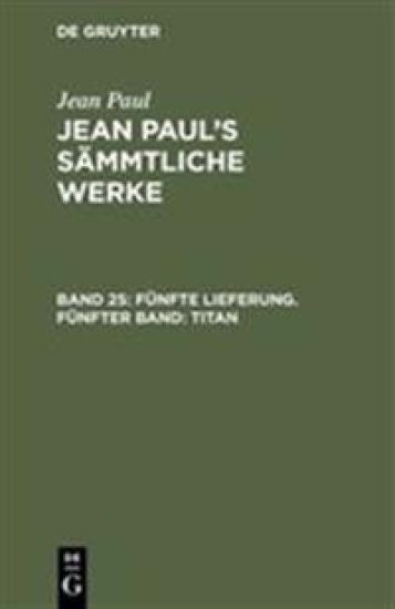 Fünfte Lieferung. Fünfter Band: Titan