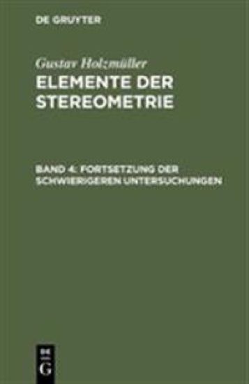Fortsetzung Der Schwierigeren Untersuchungen