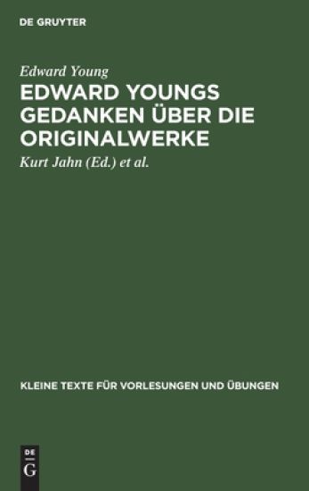 Edward Youngs Gedanken Über Die Originalwerke