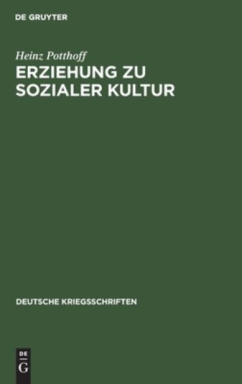 Erziehung Zu Sozialer Kultur