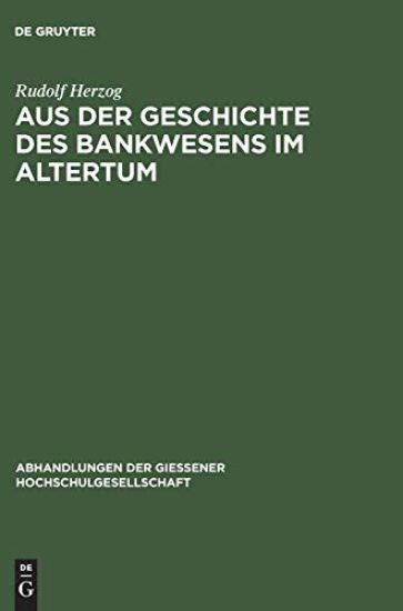 Aus der Geschichte des Bankwesens im Altertum