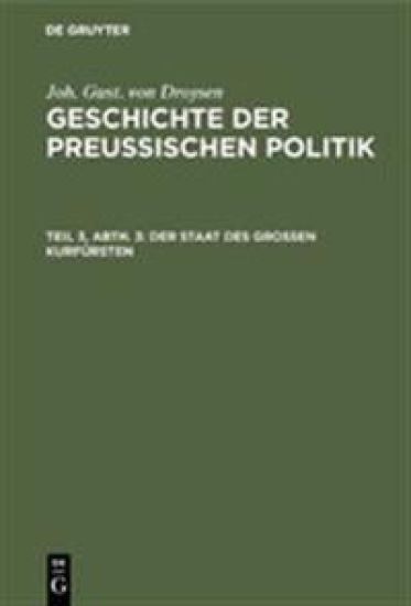 Der Staat des grossen Kurfürsten