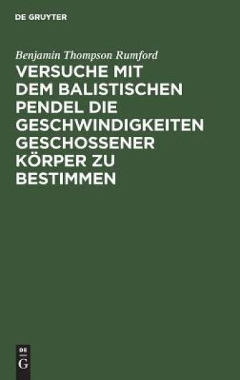 Versuche Mit Dem Balistischen Pendel Die Geschwindigkeiten Geschossener Körper Zu Bestimmen