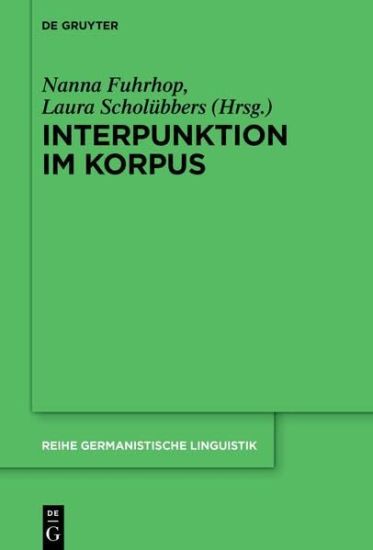 Kansikuva: Interpunktion Im Korpus