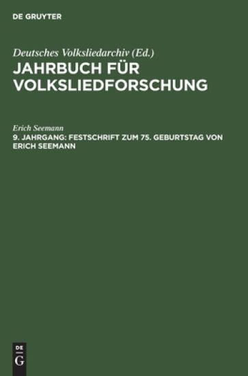 Festschrift zum 75. Geburtstag von Erich Seemann