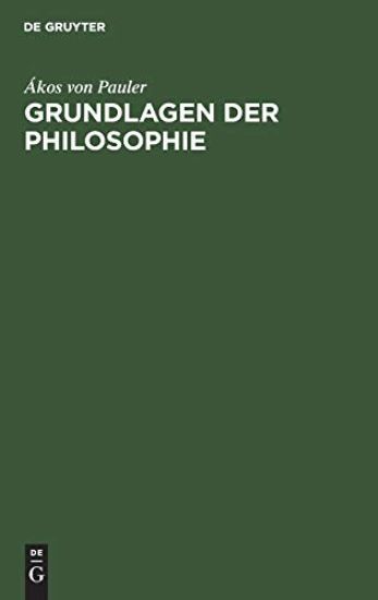 Grundlagen Der Philosophie
