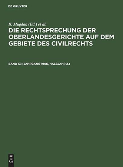 (Jahrgang 1906, Halbjahr 2.)