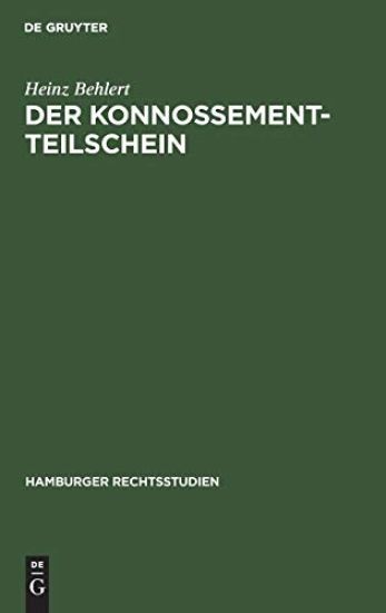 Der Konnossement-Teilschein
