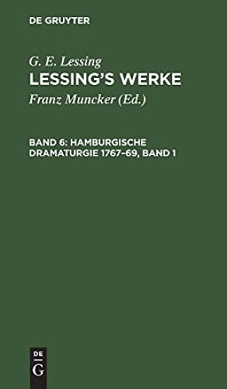 Hamburgische Dramaturgie 1767-69, Band 1