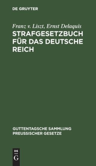 Strafgesetzbuch Für Das Deutsche Reich
