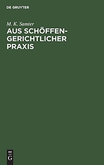 Aus Schöffengerichtlicher PRAXIS
