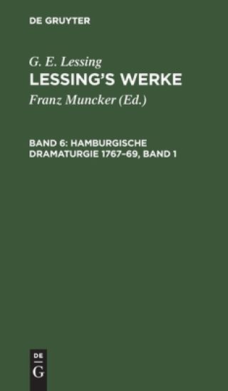 Hamburgische Dramaturgie 1767-69, Band 1