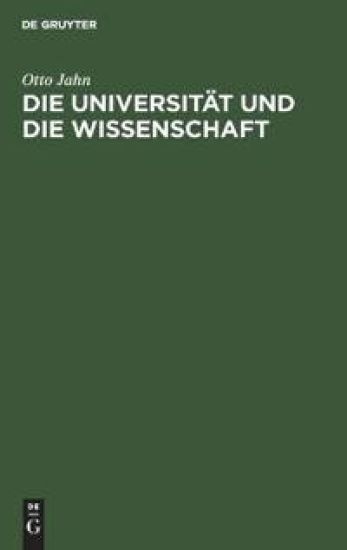 Die Universität Und Die Wissenschaft