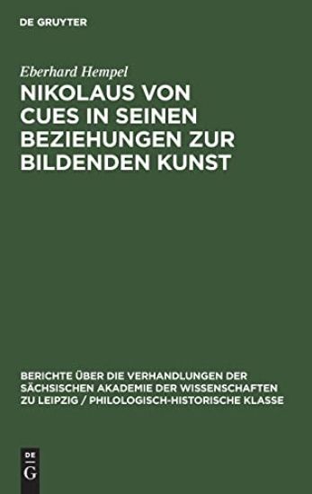 Nikolaus Von Cues in Seinen Beziehungen Zur Bildenden Kunst