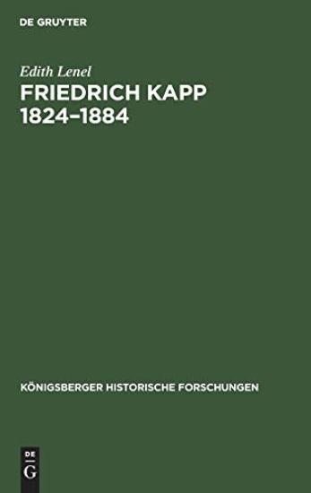 Friedrich Kapp 1824-1884