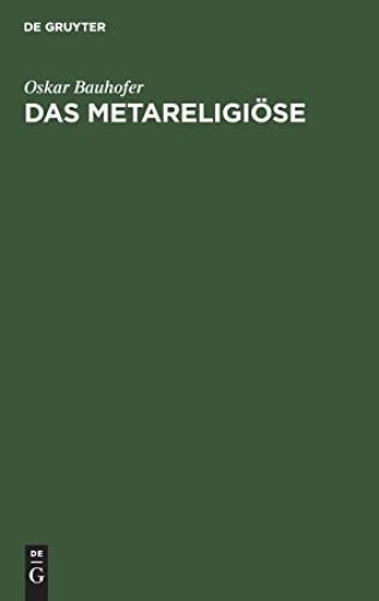 Das Metareligiöse