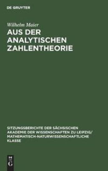 Aus Der Analytischen Zahlentheorie