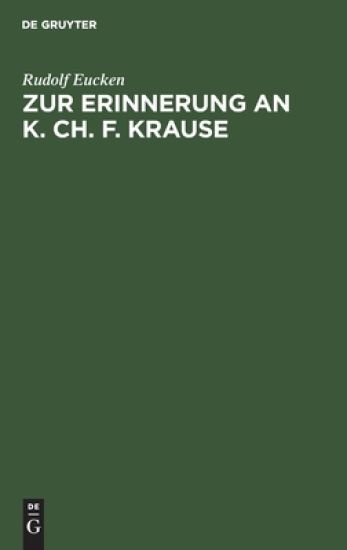 Zur Erinnerung an K. Ch. F. Krause