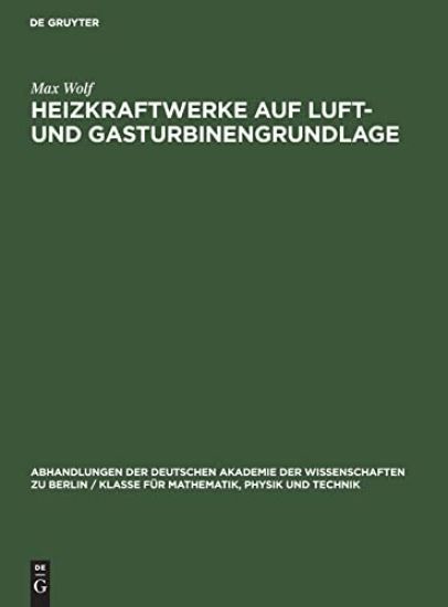 Heizkraftwerke Auf Luft- Und Gasturbinengrundlage