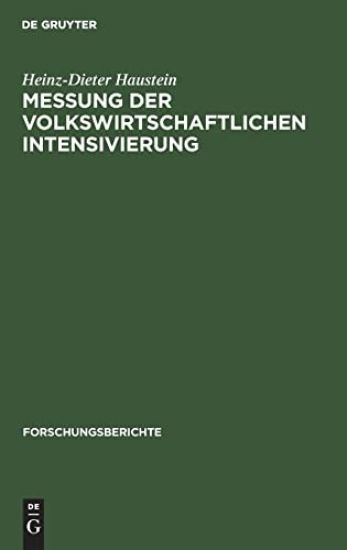Messung Der Volkswirtschaftlichen Intensivierung