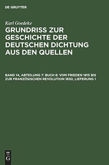 Abteilung 7, Buch 8: Vom Frieden 1815 Bis Zur Französischen Revolution 1830