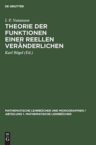 Theorie Der Funktionen Einer Reellen Veränderlichen