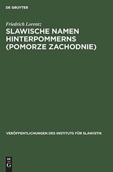 Slawische Namen Hinterpommerns (Pomorze Zachodnie)