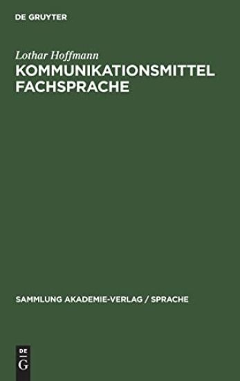 Kommunikationsmittel Fachsprache