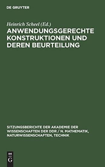 Anwendungsgerechte Konstruktionen Und Deren Beurteilung