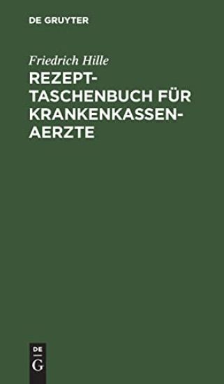 Rezept-Taschenbuch Für Krankenkassen-Aerzte