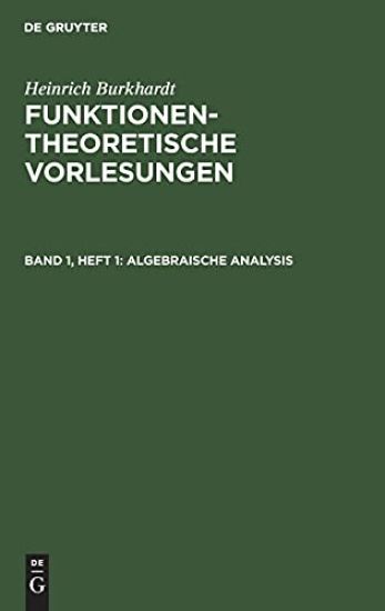 Algebraische Analysis