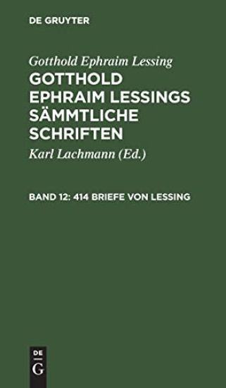 414 Briefe Von Lessing