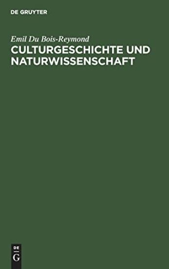 Culturgeschichte Und Naturwissenschaft