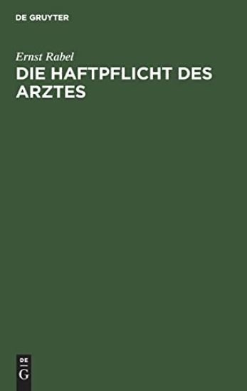 Die Haftpflicht Des Arztes
