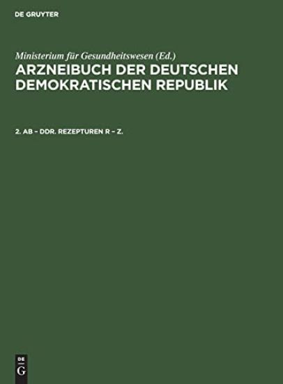 2. AB - Ddr. Rezepturen R - Z.