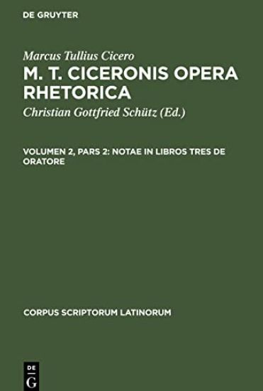 Notae in Libros Tres de Oratore