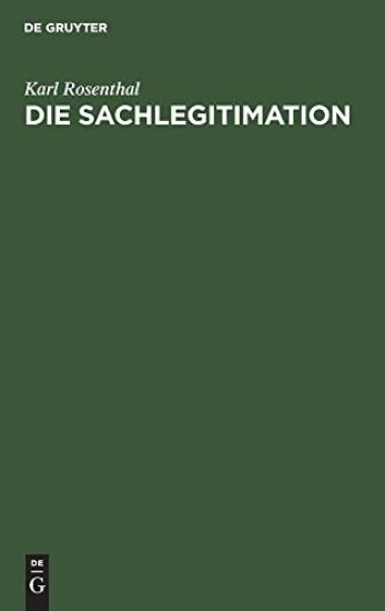 Die Sachlegitimation