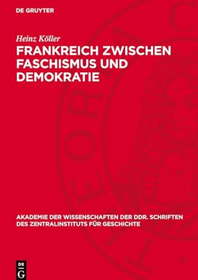 Frankreich Zwischen Faschismus Und Demokratie: (1932-1934)
