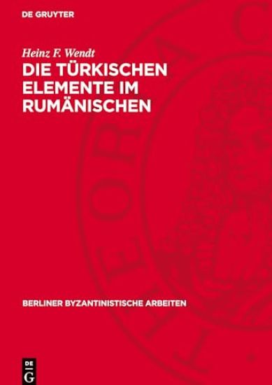 Die Türkischen Elemente Im Rumänischen