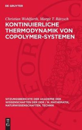 Kontinuierliche Thermodynamik Von Copolymer-Systemen