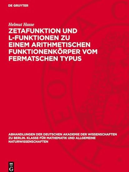 Zetafunktion Und L-Funktionen Zu Einem Arithmetischen Funktionenkörper Vom Fermatschen Typus