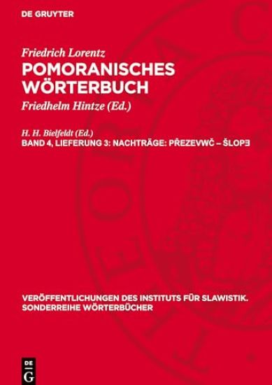 Nachträge: Přezevwč - slopǝ
