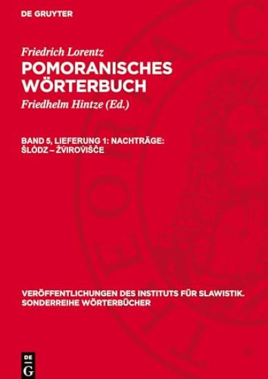 Nachträge: slȯdz - zv́irov́isče