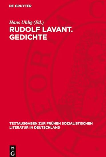 Rudolf Lavant. Gedichte