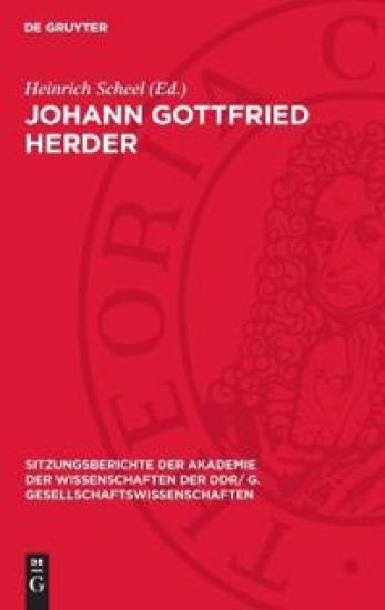 Johann Gottfried Herder: Zum 175. Todestag Am 18. Dezember 1978