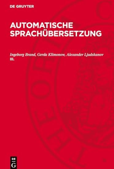Automatische Sprachübersetzung. III.