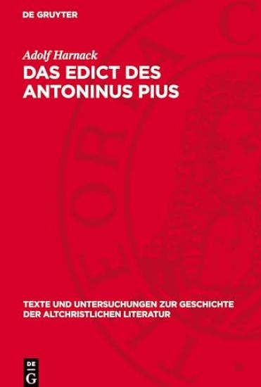 Das Edict Des Antoninus Pius